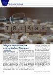 Vorschauseite 1: Triage - Impuls aus der evangelischen Theologie