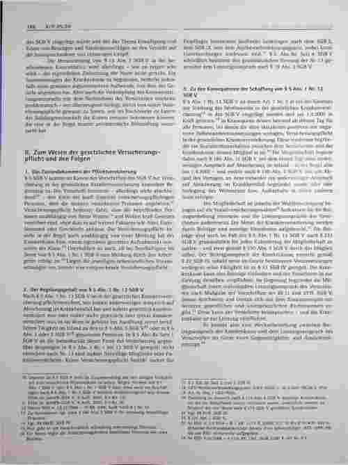 Vorschauseite 2: Zum Kostenerstattungsanspruch bei rückwirkend festgestellter Pflichtversicherung in der gesetzlichen Krankenversicherung