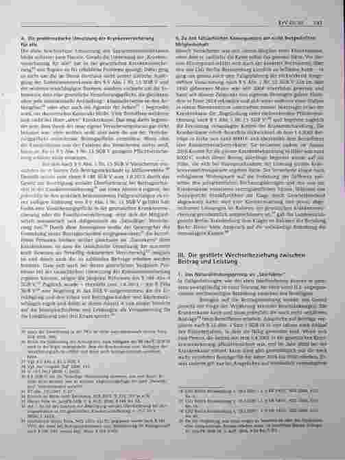 Vorschauseite 3: Zum Kostenerstattungsanspruch bei rückwirkend festgestellter Pflichtversicherung in der gesetzlichen Krankenversicherung