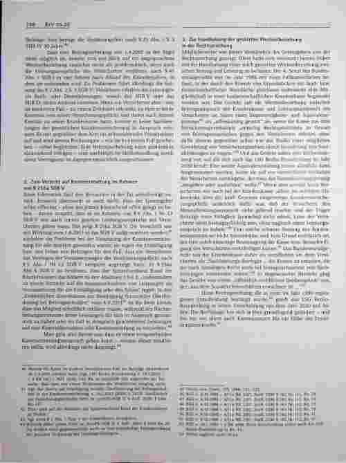 Vorschauseite 4: Zum Kostenerstattungsanspruch bei rückwirkend festgestellter Pflichtversicherung in der gesetzlichen Krankenversicherung