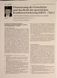 Vorschauseite 1: Finanzierung des Fortschritts und das Recht der gesetzlichen Krankenversicherung (GKV) - Teil 2