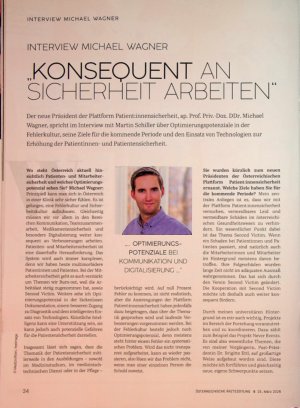 Vorschauseite 1: " Konsequent an Sicherheit arbeiten "