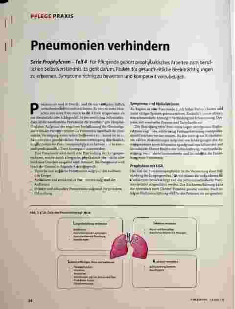Vorschauseite 1: Pneumonien verhindern