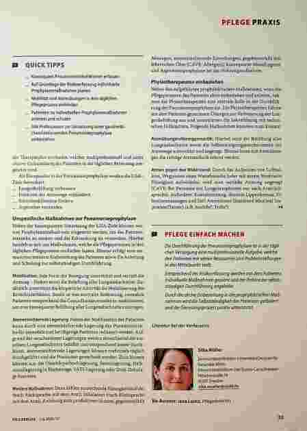 Vorschauseite 2: Pneumonien verhindern