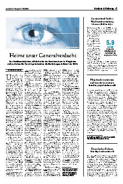 Vorschauseite 1: Heime unter Generalverdacht