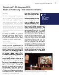 Vorschauseite 1: Rückblick WFHSS-Kongress 2019: Bedarf an Ausbildung - eine Initiative in Tansania