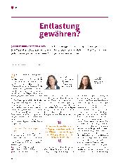 Vorschauseite 1: Entlastung gewähren?