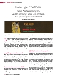 Vorschauseite 1: Radiologie: COVID-19, neue Anwendungen, Auffrischung von Gelerntem. Breites Spektrum auf dem virtuellen ECR 2021.