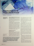 Vorschauseite 1: Nachhaltigkeit im Gesundheitswesen