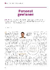 Vorschauseite 1: Personal gewinnen