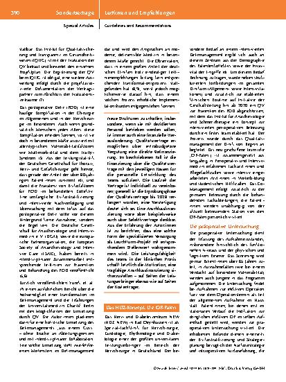 Vorschauseite 2: Delirprävention im Co-Management mit Qualitätsvertrag: Die OP-Paten