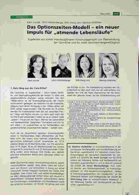 Vorschauseite 1: Das Optionszeiten-Modell - ein neuer Impuls für „atmende Lebensläufe"