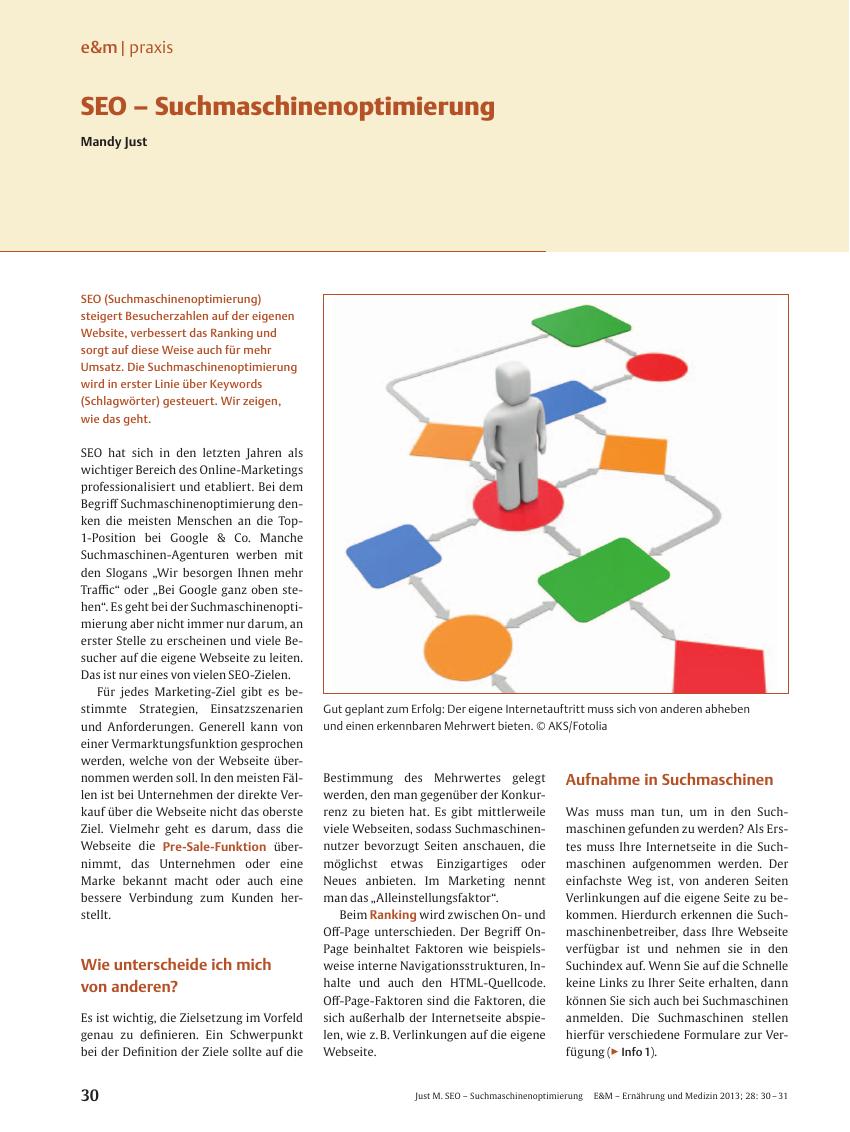 Vorschauseite 1: SEO – Suchmaschinenoptimierung