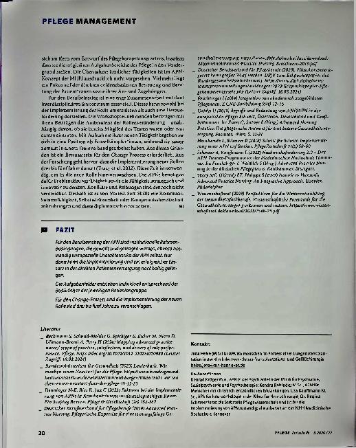 Vorschauseite 4: Der erste Tag als Advanced Practice Nurse