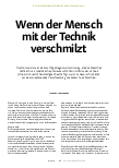Vorschauseite 2: Wenn der Mensch mit der Technik verschmilzt