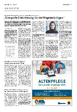 Vorschauseite 1: Eine große Erleichterung für die Pflegebedürftigen.