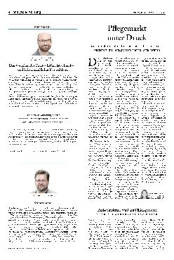 Vorschauseite 1: Pflegemarkt unter Druck