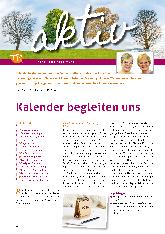 Vorschauseite 1: Kalender begleiten uns.