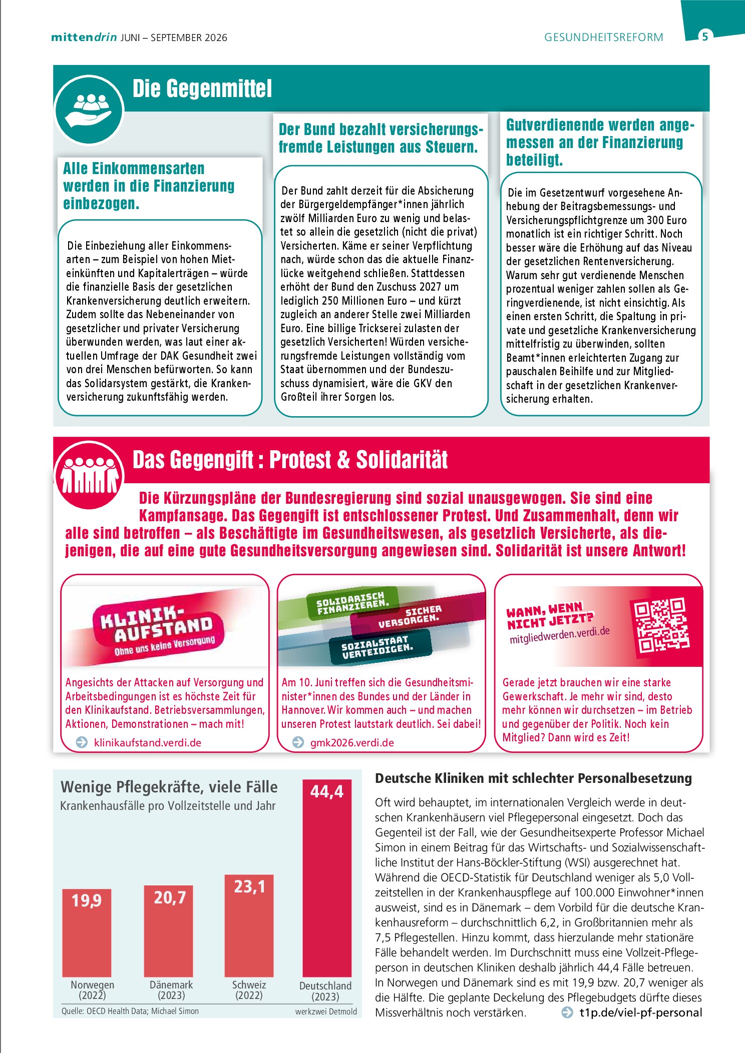 Vorschauseite 5: Mittendrin. Die Fachbereichszeitung, Nr. 16: Juni–September 2026