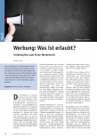 Vorschauseite 1: Werbung: Was ist erlaubt? Fallbeispiele zum Ärzte-Werberecht