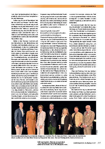 Vorschauseite 2: Wundkongress Kassel: „Wunde goes Future"