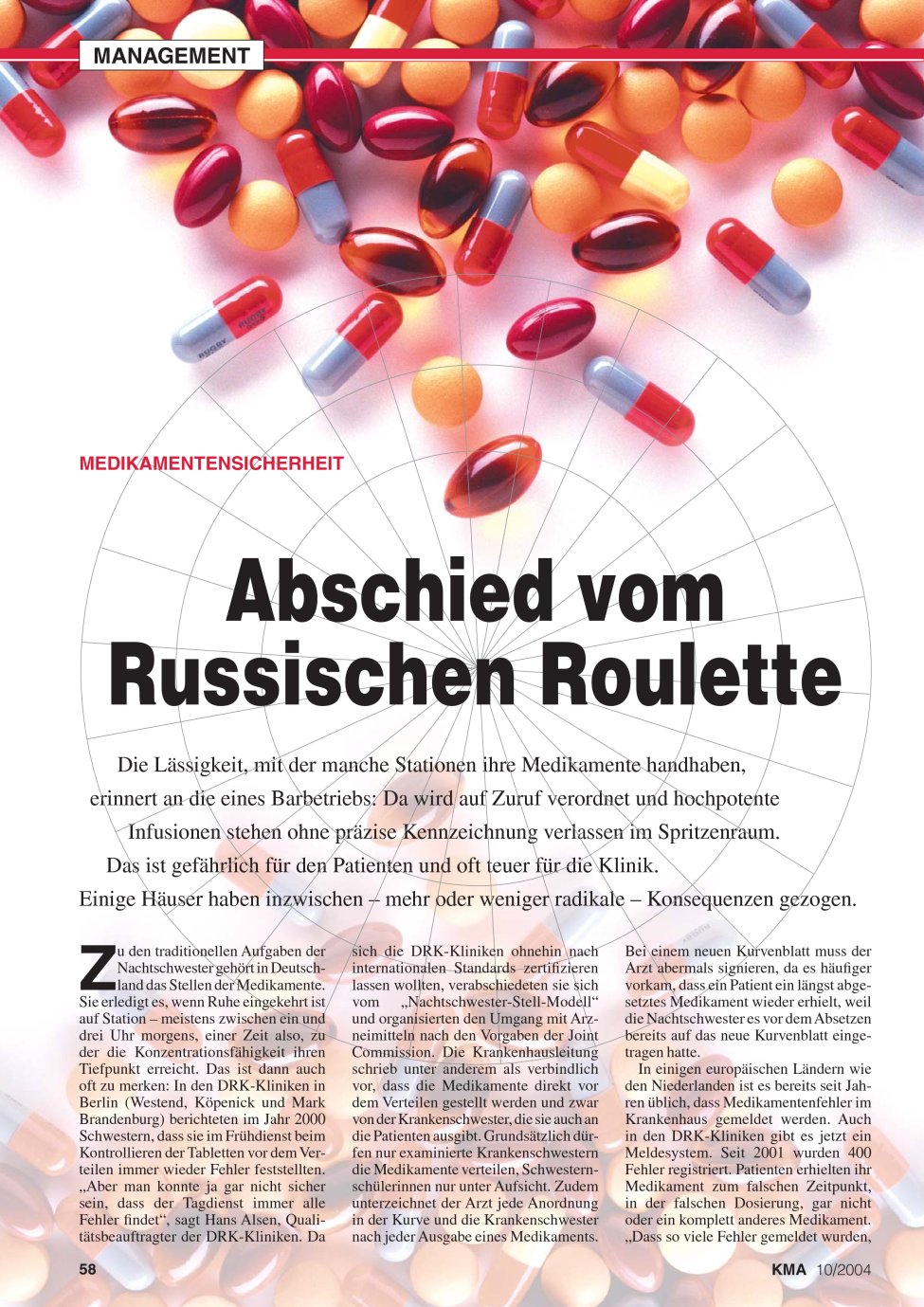 Vorschauseite 1: Abschied vom Russischen Roulette