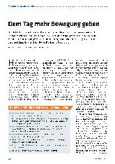 Vorschauseite 1: Dem Tag mehr Bewegung geben