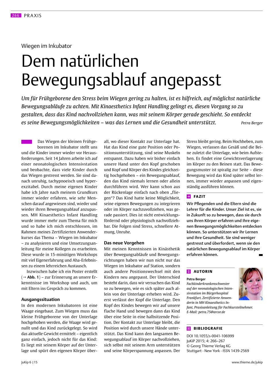 Vorschauseite 1: Dem natürlichen Bewegungsablauf angepasst