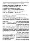 Vorschauseite 1: Diabetes-Surveillance am Robert Koch-Institut – Modellprojekt für den Aufbau einer NCD-Surveillance in Deutschland