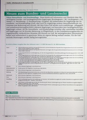 Vorschauseite 2: Neues zum Bundesund Landesrecht