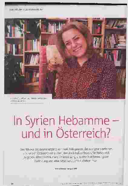Vorschauseite 1: In Syrien Hebamme – und in Österreich?