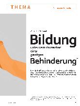 Vorschauseite 1: Bildung unter dem Vorzeichen einer geistigen Behinderung