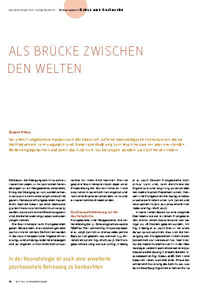 Vorschauseite 1: Als Brücke zwischen den Welten.