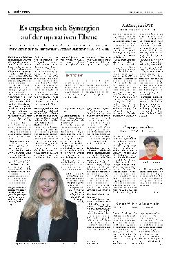 Vorschauseite 1: Es ergeben sich Synergien auf der operativen Ebene.