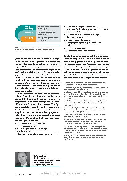 Vorschauseite 5: Mit Bewegung zurück in die Spur Frühmobilisation als Delirtherapie