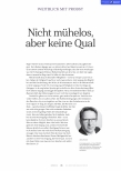 Vorschauseite 1: Nicht mühelos, aber keine Qual.