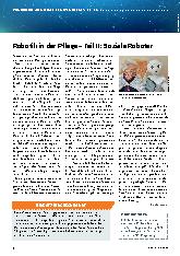 Vorschauseite 1: Robotik in der Pflege – Teil II: Soziale Roboter