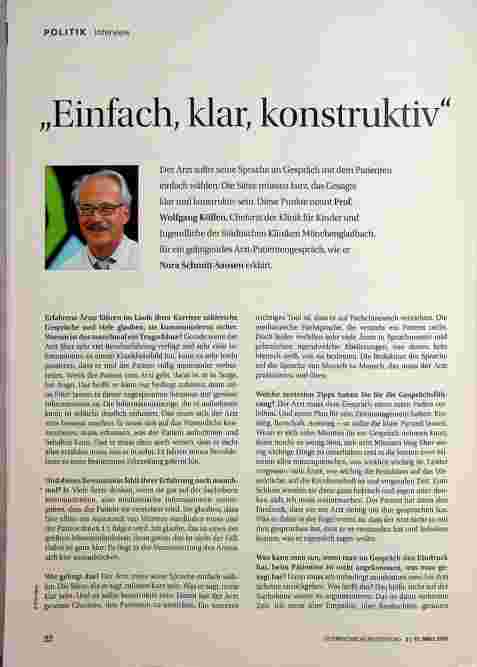 Vorschauseite 1: "Einfach, klar, konstruktiv"