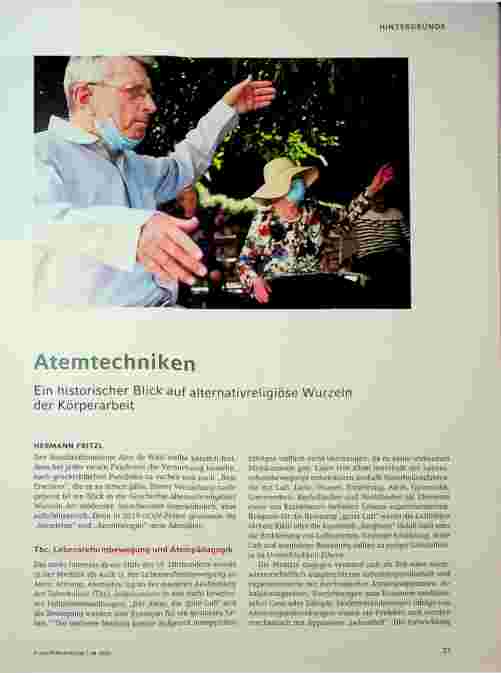 Vorschauseite 1: Atemtechniken: Ein historischer Blick auf alternativreligiöse Wurzeln der Körperarbeit