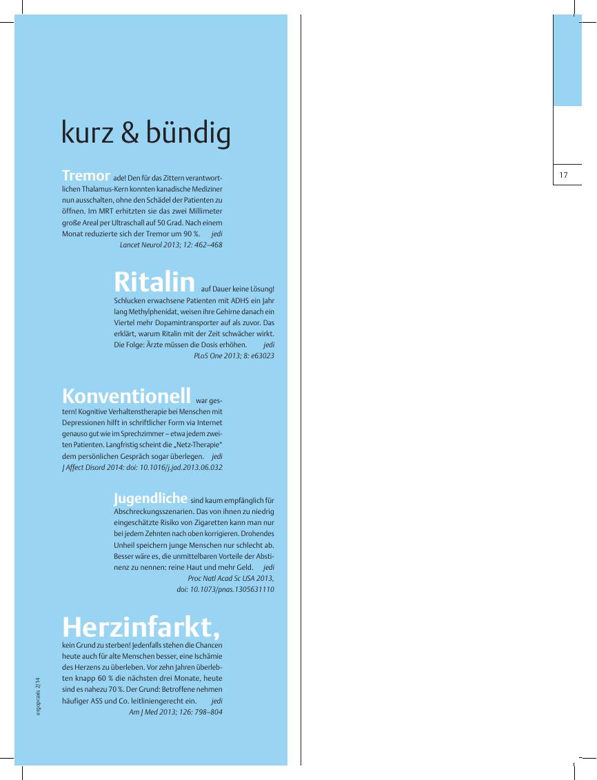 Vorschauseite 1: kurz & bündig