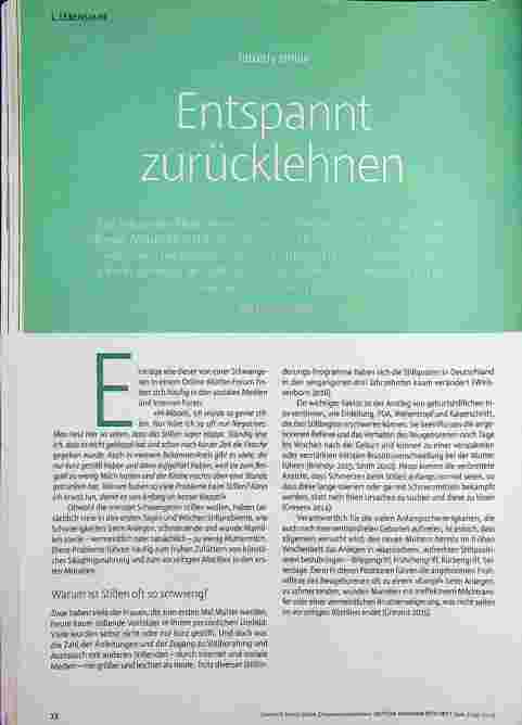 Vorschauseite 1: Intuitiv stillen. Entspannt zurücklehnen.