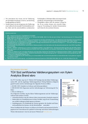 Vorschauseite 5: 12 Fakten zur abschließenden Wischdesinfektion semikritischer Medizinprodukte