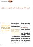 Vorschauseite 1: ALLE HABEN VOR ALLEM ANGST