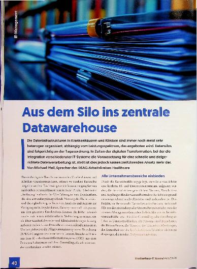 Vorschauseite 1: Aus dem Silo ins zentrale Datawarehouse