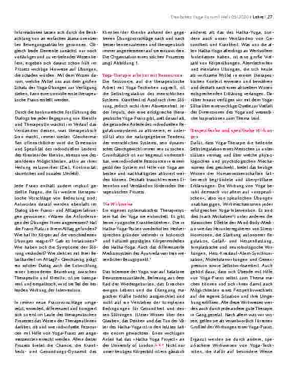 Vorschauseite 3: Rationale Yoga-Therapie: Warum wir tun, was wir tun