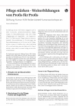 Vorschauseite 1: Pflege stärken - Weiterbildungen von Profis für Profis