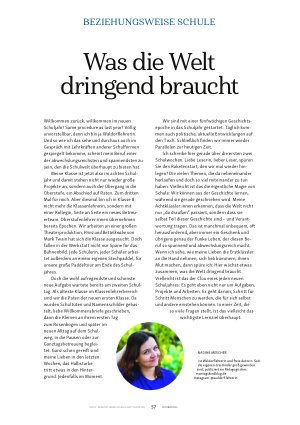 Vorschauseite 1: Was die Welt dringend braucht