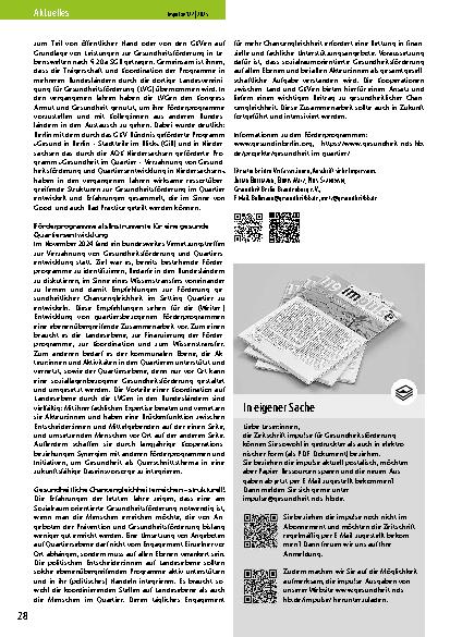 Vorschauseite 2: Hochschulisches Gesundheitsmanagement Ganzheitlich. Individuell. Zukunftsweisend.