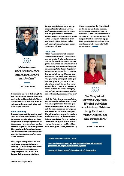 Vorschauseite 2: Serie Zahnmedizinische Fachangestellte: Assistieren, Organisieren und Betreuen