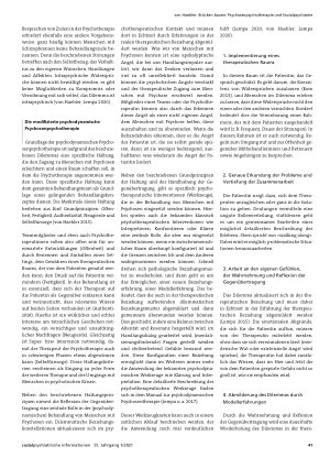 Vorschauseite 4: 38 sozialpsychiatrische informationen 51. Jahrgang 1/2021 Brücken bauen: Psychosenpsychotherapie und Sozialpsychiatrie. Die Notwendigkeit, psychotherapeutische Leistungen für Mens…